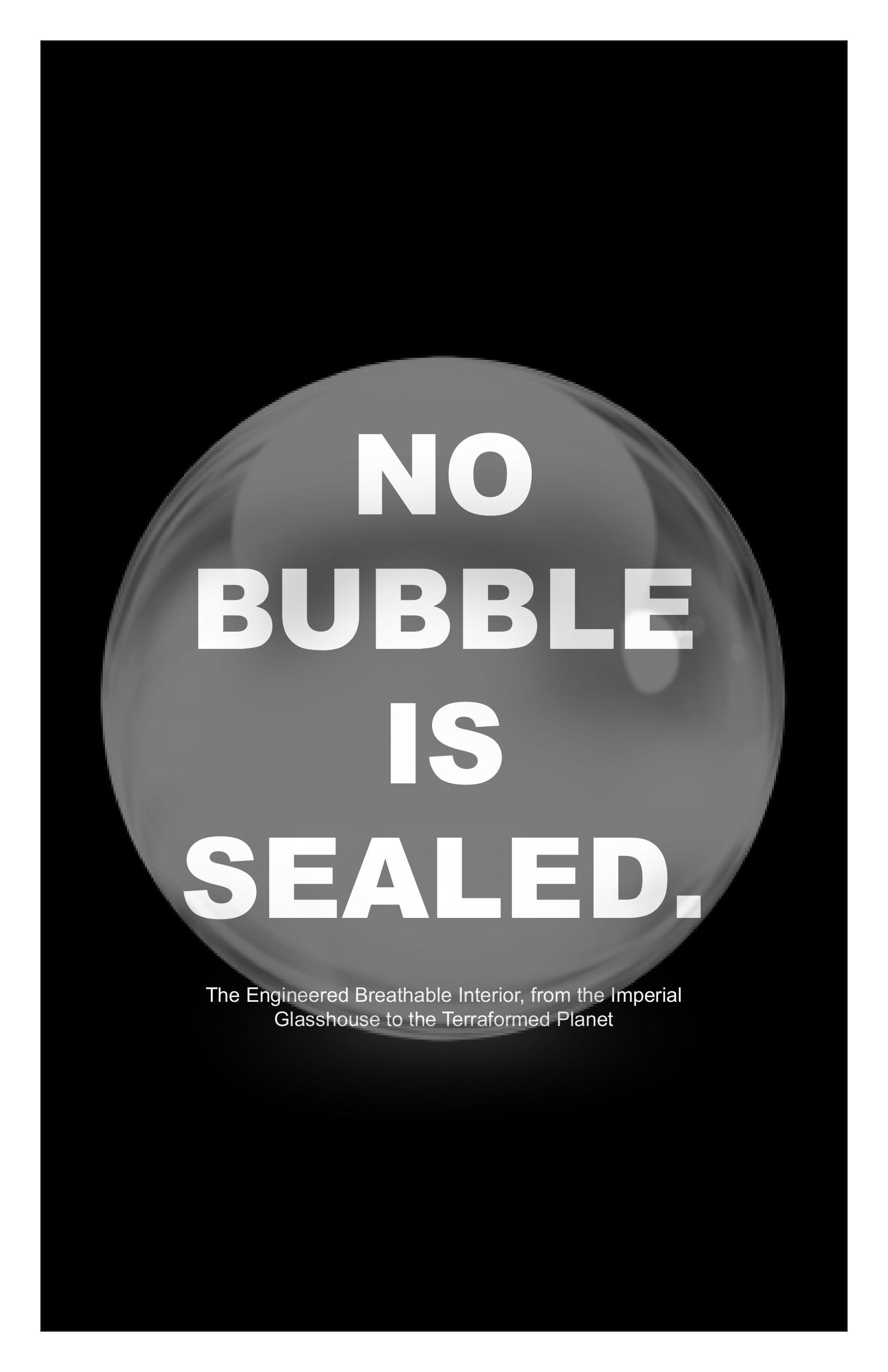 First page of No Bubble Is Sealed.